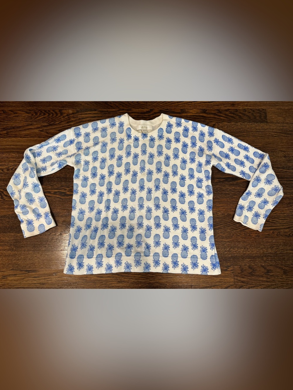 Lilly Pulitzer Tensley sweater in Sun Washed Blue Slice Of Sunshine Pattern XS